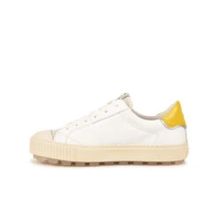 Pataugas ARAN/MIX F2H BLANC/JAUNE 11 Pataugas ARAN/MIX F2H BLANC/JAUNE -Pataugas BASKET FEMME ARAN MIX F2H BLANC JAUNE 3